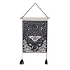 Bohemia Style Cloth Wall Hanging Tapestry HJEW-E003-01D-1