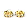 Brass Rhinestone Spacer Beads RB-A014-L12mm-28G-2