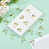 24Pcs Rack Plating Alloy Rhinestone Pendants FIND-DC0007-70-4
