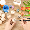   30Pcs Natural Wooden Round Ball WOOD-PH0002-19-7