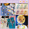 105Pcs 7 Colors Plumeria Flower Opaque Resin Cabochons CRES-UN0001-04-5