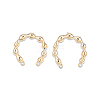 Brass Stud Earring Findings KK-N232-485-2