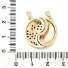 Valentine's Day Brass Micro Pave Cubic Zirconia Split Pendants KK-H251-01B-G-3