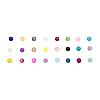 24 Colors Transparent Glass Beads FGLA-JP0001-03-6mm-2