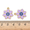 304 Stainless Steel Enamel Pendants STAS-L300-012G-44-3