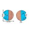Resin & Walnut Wood Pendants RESI-CJ0001-85-2
