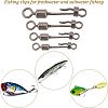 SUPERFINDINGS 40Pcs 4 Style Brass Fishing Quick Change Clip FIND-FH0004-43-5