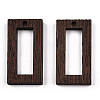 Natural Wenge Wood Pendants WOOD-T023-36-2