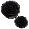 2Pcs 2 Styles Organza Flower Brooches JEWB-FG0001-58A-1