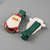 Cute Christmas Acrylic Alligator Hair Clips PHAR-WH0013-03J-2