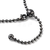 Brass Ball Chain Necklace Making NJEW-Q344-05B-3