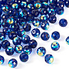80Pcs AB Color Plated Glass Beads EGLA-TA0013-01B-2