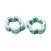 Flower Hollow Glazed Porcelain Bead Frame PORC-A034-09A-2