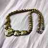 Natural Unakite Faceted Bib Graduated Beaded Necklaces for Women NJEW-B128-01N-3