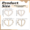 4Pcs 4 Style Alloy Rhinestone Buckle Clasps FIND-LP0008-20-2