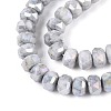 Anti-Tarnish Electroplate Glass Beads Strands GLAA-T025-6mm-11A-4