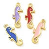 Rack Plating Brass Enamel Pendants KK-G515-11G-1