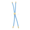 Twisted Nylon Cord Silder Bracelets DIY-B066-03G-10-1