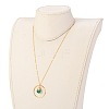 Teardrop Glass Beads Pendant Necklaces NJEW-JN03205-6