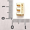 Brass Micro Pave Cubic Zirconia Charms KK-N254-217G-E-3