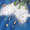 10Pcs 5 Styles Brass Charms KK-AR0004-38-4