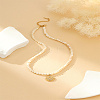 White and Yellow Bead Necklaces GP0175-2-1