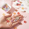 Plated UV Transparent Acrylic Beads FIND-TAC0035-52-6