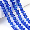 Electroplate Glass Beads Strands X1-EGLA-A034-T4mm-L26-4