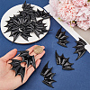 Gorgecraft 40Pcs 2 Style Demon Wing PU Leather Ornament Accessories FIND-GF0005-93C-3