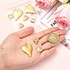 12Pcs 3 Styles 304 Stainless Steel & Brass Mico Pave Cubic Zirconia Pendants DIY-SZ0010-61-3