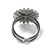 Sun 304 Stainless Steel Open Cuff Rings STAS-Z060-08P-4