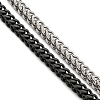 Two Tone 304 Stainless Steel Wheat Chains Double Layer Multi-strand Bracelets BJEW-D030-08EB-2