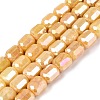 Anti-Tarnish Electroplate Glass Beads Strands EGLA-N027-03A-09-1