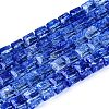 Crackle Transparent Glass Beads Strands GLAA-N062-4mm-03-1