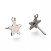 Non-Tarnish 304 Stainless Steel Stud Earring Findings X-STAS-H130-19P-2