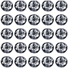 5 Strands Spray Painted Crackle Glass Beads Strands CCG-PA0001-08B-7