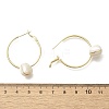 Brass Heart Hoop Earrings EJEW-A121-13G-3