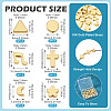 36Pcs 6 Styles Brass Beads KK-TA0002-07-4