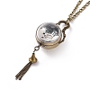 Alloy Round Pendant Necklace Quartz Pocket Watch WACH-N011-07A-3