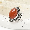 Natural Red Jasper Adjustable Rings RJEW-I108-01AS-18-3