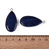 Dyed Natural Lapis Lazuli Pendants G-Q606-91P-3