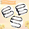 GOMAKERER 12 Pairs 12 Style Alloy Shoe Lace Decoration FIND-GO0001-09-3