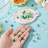 50Pcs 5 Colors Electroplate Transparent Glass Beads GLAA-TA0003-47C-6