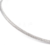 304 Stainless Steel Textured Wire Necklace Making STAS-B036-02P-3