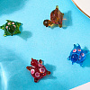 8Pcs 4 Colors Handmade Lampwork Beads LAMP-PA0001-08-6