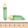 Natural Quartz Crystal Pointed Pendants G-P253-03G-12-3