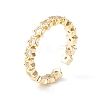 Clear Cubic Zirconia Star Cuff Ring LS-KK-D067-34G-RS-1