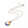 Rainbow Pride Necklace NJEW-F290-01E-2