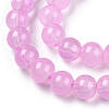 Baking Paint Imitation Jade Glass Round Bead Strands DGLA-Q021-8mm-57A-3