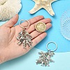2Pcs Alloy Keychains KEYC-YW00235-5